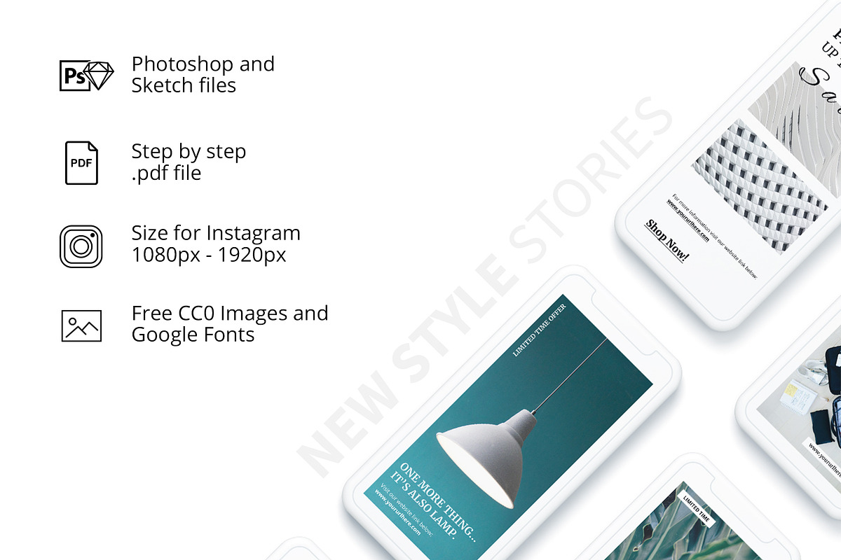 New Style Instagram Stories, a Social Media Template by Milos Knezevic (Photo 2 of 8)