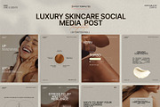 Luxury Skincare Instagram Posts, a Social Media Template by Crafted Pixel (Thumbnail 1 of 10)