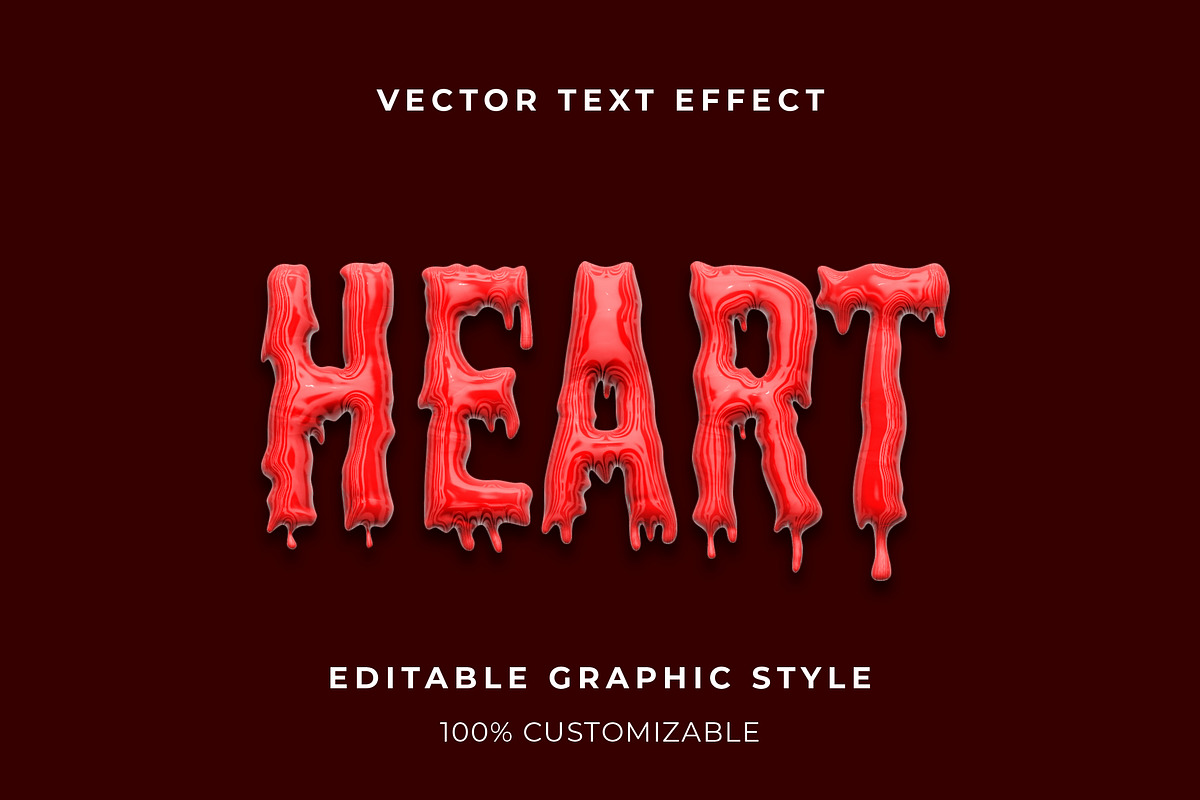 Drip Glossy Bold Text Effect