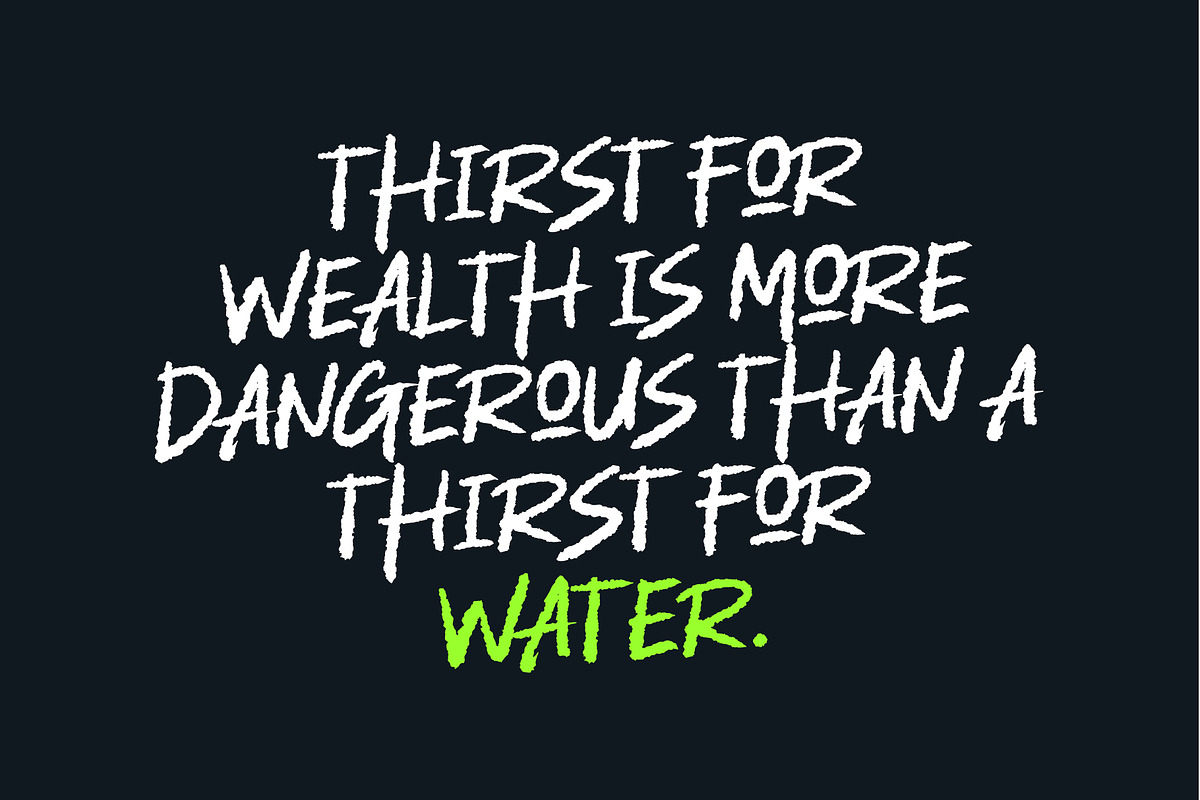 Splashed Brush Font, a Font by trustha (Photo 5 of 10)