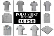 Polo T-Shirt Mockup, a Shirt Mockup by mockupbuys (Thumbnail 2 of 12)