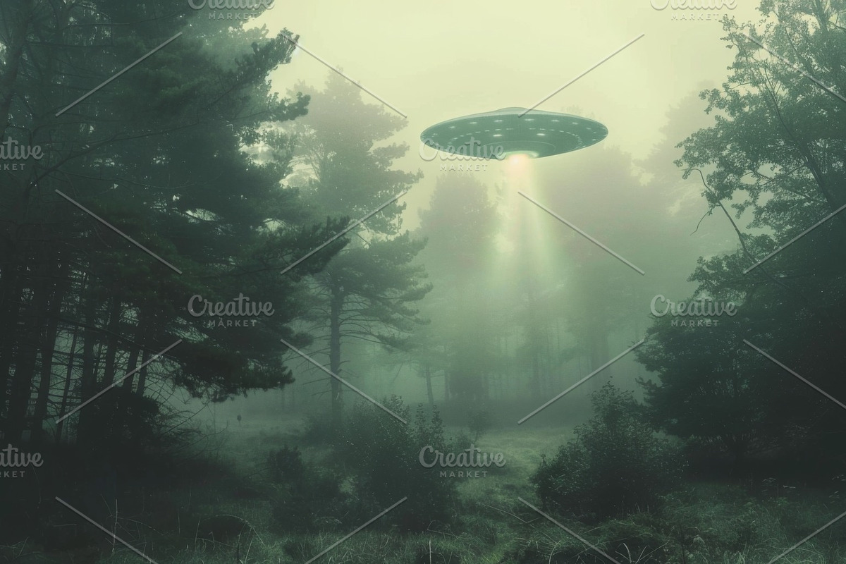 97 UFO objects flying in the sky, a Transportation Photo by Handmadefont (Photo 45 of 101)