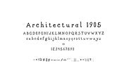 Architectural 1905 Hand Drawn Font, a Serif Font by Jeffry Macpherson Visuals (Thumbnail 6 of 7)