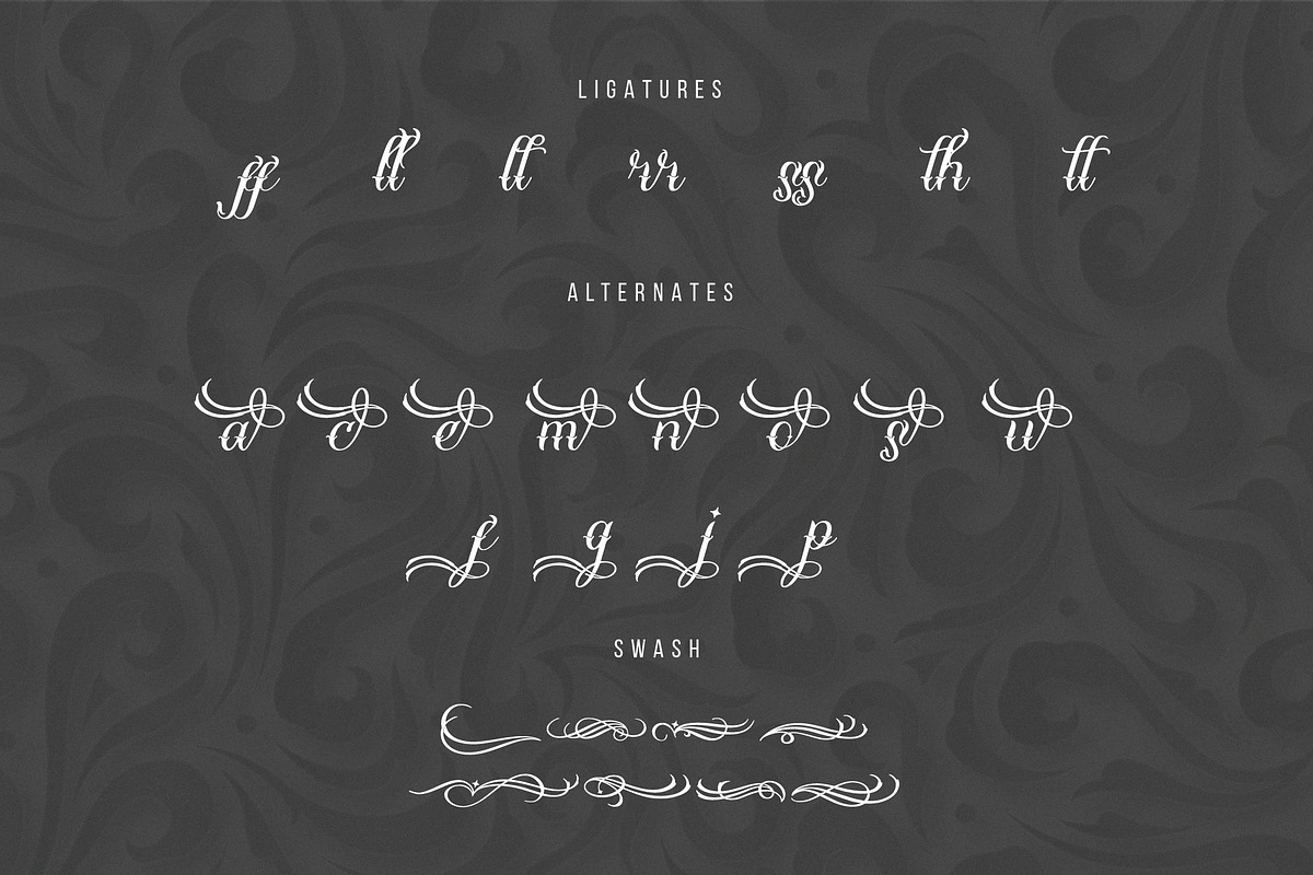 Claimus de Sances | Tattoo Script, a Script Font by Denustudios (Photo 12 of 14)