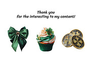 Watercolor St Patrick’s Day Clipart, a Seasonal Illustration by InkyQueenArt (Thumbnail 5 of 5)