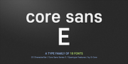 Core Sans E, a Sans Serif Font by S-Core (Thumbnail 1 of 5)