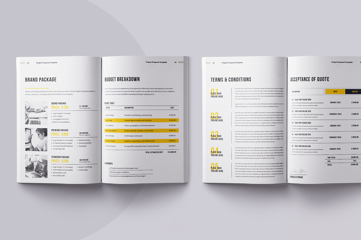 Proposal Template | Canva, a Brochure Template by ArtisticLand (Photo 7 of 10)