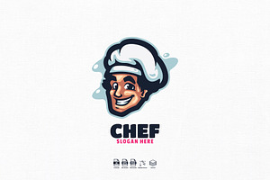 Chef Mascot Logo Design
