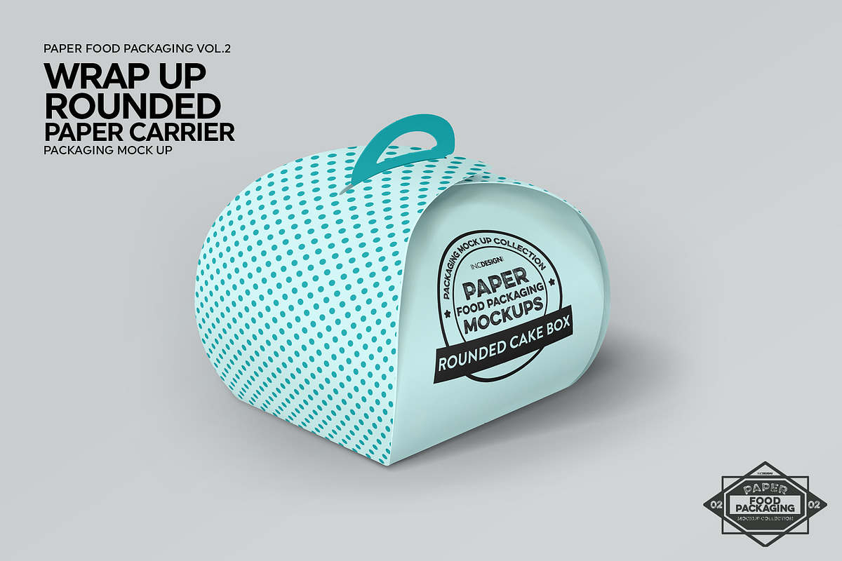 WrapUp Cake Carrier Packaging Mockup, a Cups & Container Mockup by INCDesign (Photo 4 of 6)