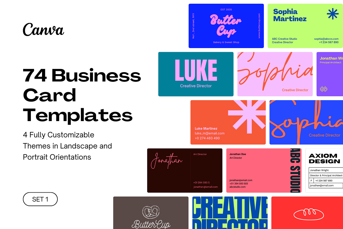 74 Business Card Canva Templates, a Branding & Logo Template by Nimart (Photo 1 of 18)