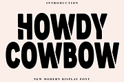 Howdy Cowbow, a Script Font by InermediaSTUDIO (Thumbnail 1 of 8)