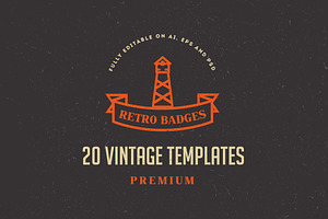 20 Vintage Logos & Badges