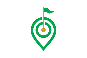 Golf Spot Location Logo