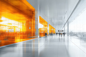 Modern architectural design featurin, a Photo by Tanuart