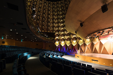 Auditorium containing architecture, architectural photography, and photography