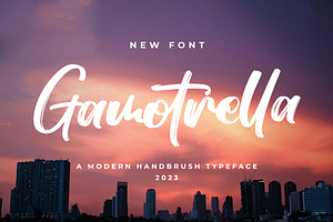 Gamotrella - Brush Font