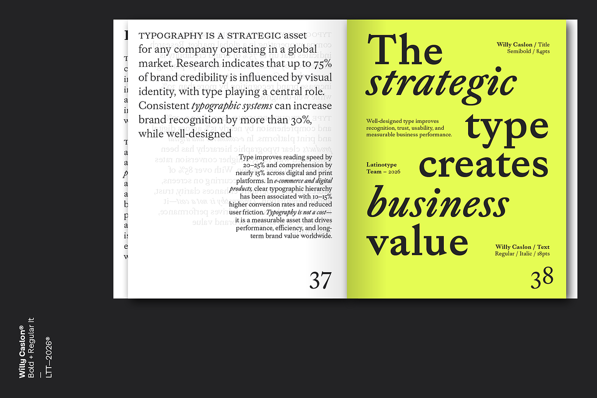 Willy Caslon, a Serif Font by Latinotype (Photo 7 of 13)