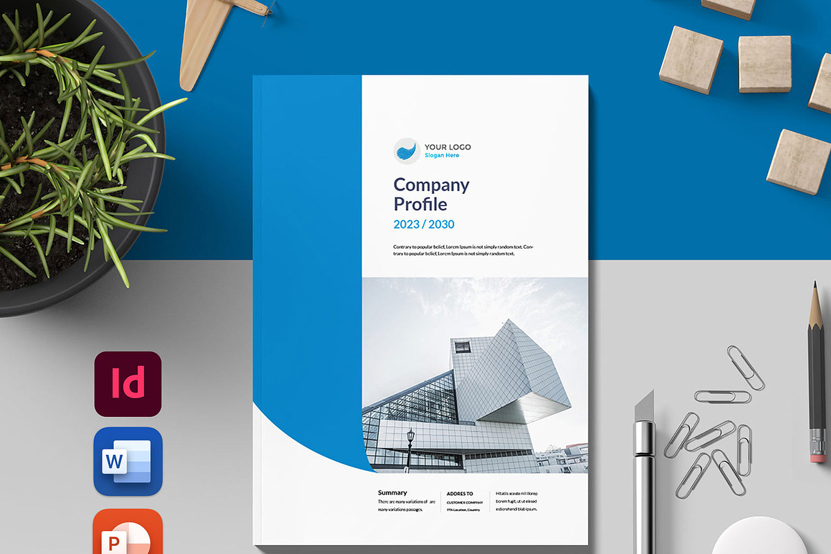 Business Company Profile Template, a Brochure Template by Taiffco (Photo 1 of 8)