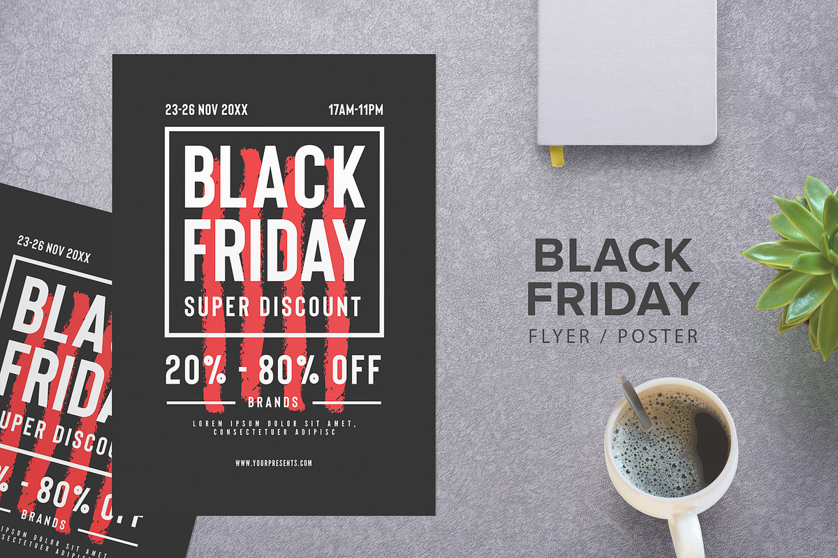 Black Friday Flyer, a Flyer Template by lilyshop (Photo 1 of 2)