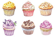Muffin Watercolor Clipart, an Illustration by SinaCreation (Thumbnail 4 of 5)