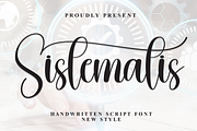 Sistematis | Script Font, a Handwritten Font by Scratchones (Thumbnail 1 of 9)