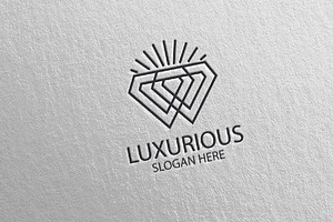 Diamond Luxurious Royal Logo 73