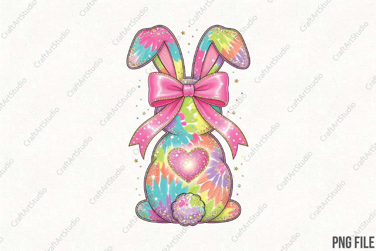 Brushstroke Easter Png, Easter Bow, an Illustration by CraftArtStudio (Photo 1 of 4)