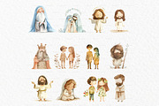 Bible character watercolor clipart, a Person Illustration by MyLittleMeow (Thumbnail 3 of 7)