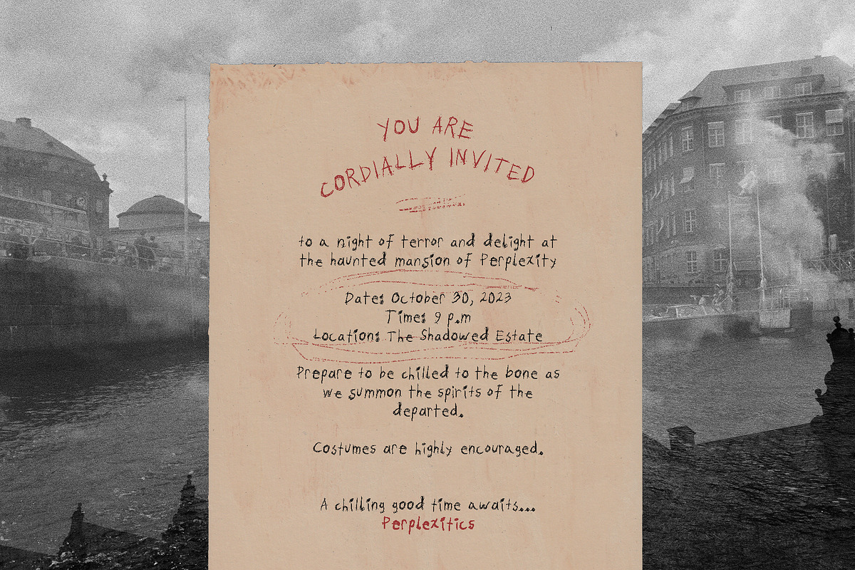 Haunted Headlines Horror Font, a Handwritten Font by Perplexitics (Photo 3 of 6)