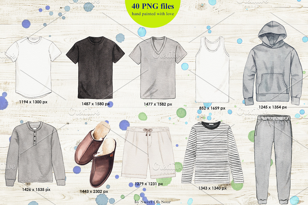 Trendy Fashion Items in Watercolor, an Illustration by Sweet Oh Sour (Photo 2 of 6)