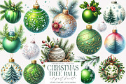 Green Christmas Tree Ball PNG, an Illustration by SinaCreation (Thumbnail 1 of 7)