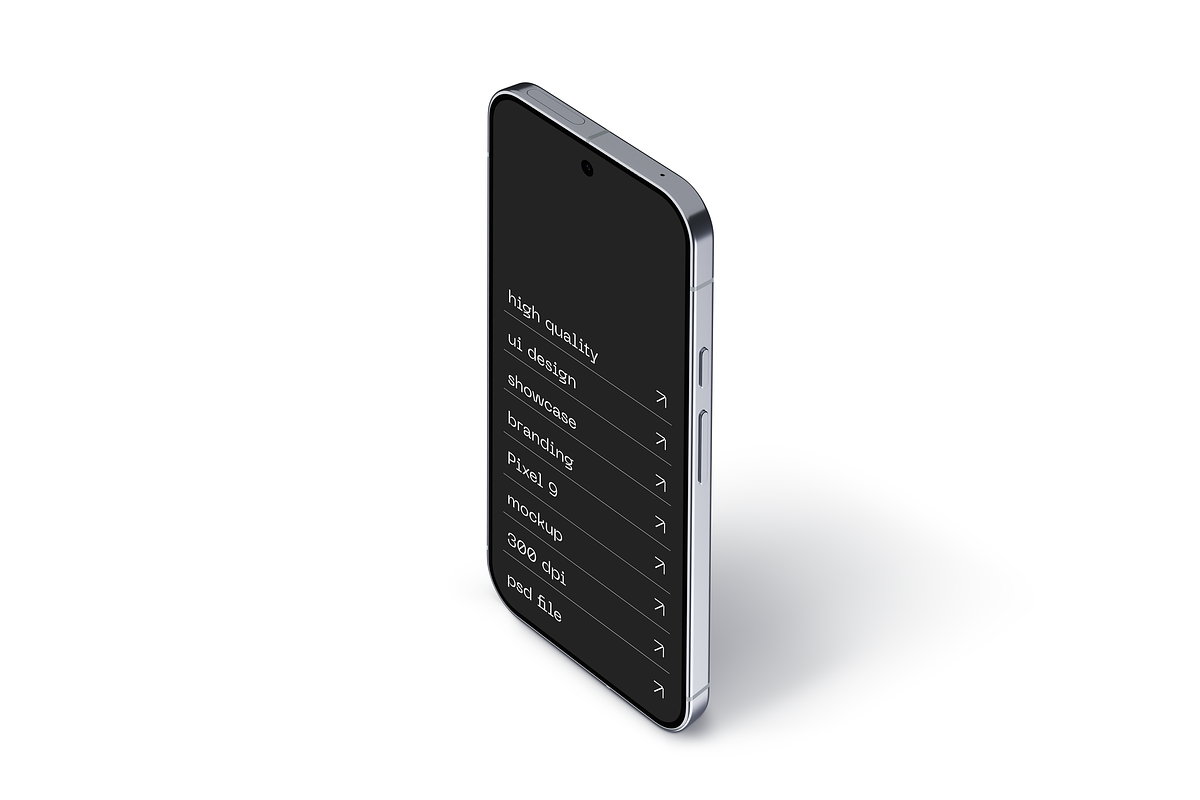 Pixel 9 Smartphone Mockup, a Device Mockup by Mockupdaddy (Photo 28 of 37)