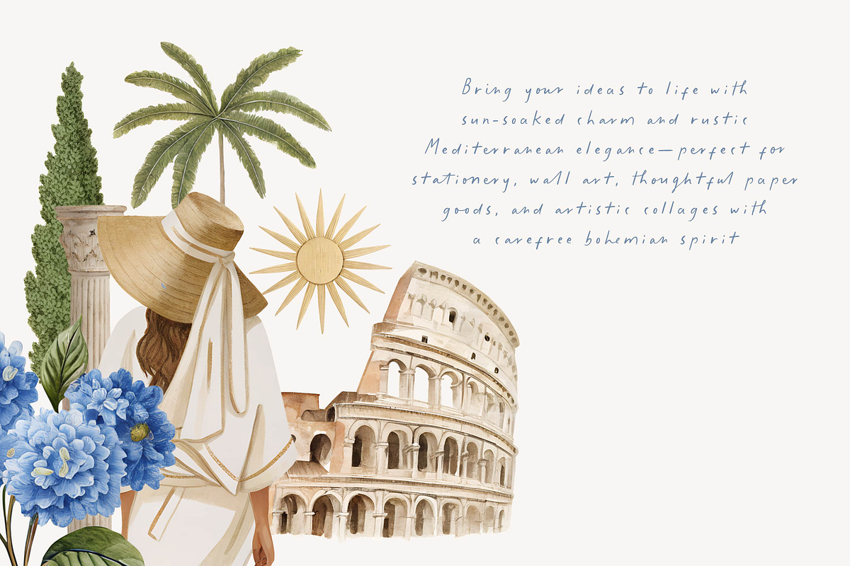 Mediterranean Collection, a Graphic by Paper Flowers Studio (Photo 10 of 12)