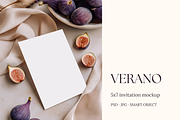 Mediterranean Fig Invitation Mockup, a Product Mockup by Serenefeeling (Thumbnail 1 of 6)
