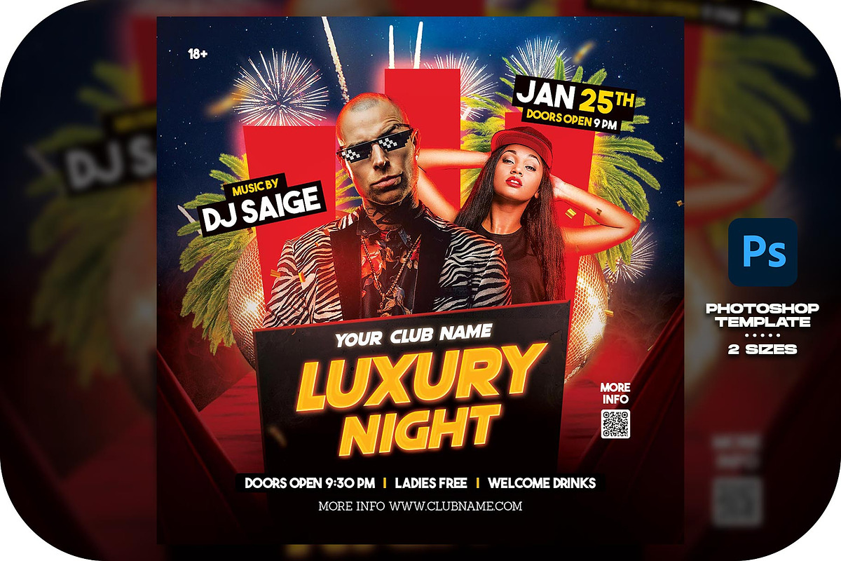 Luxury Party Flyer, a Flyer Template by Flyer Designs (Photo 1 of 4)