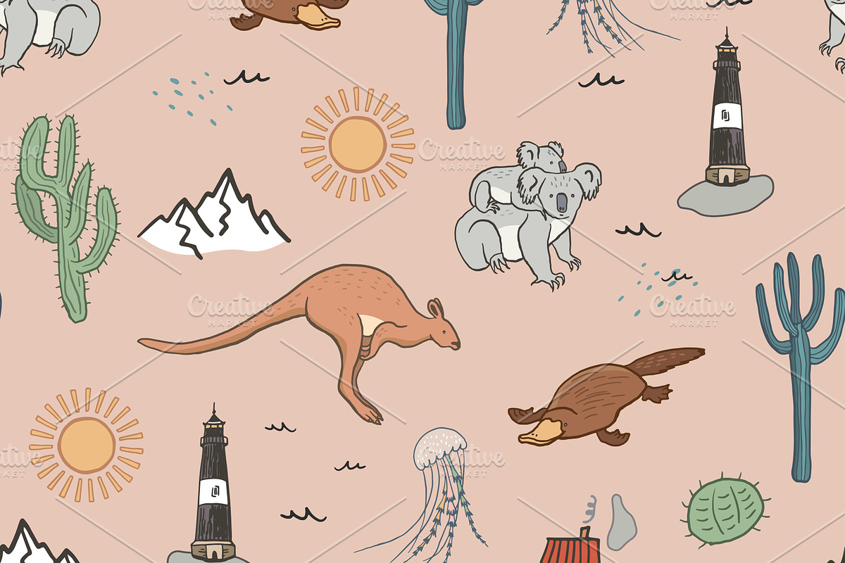 Animals World Map, an Animal Illustration by GooseFrol (Photo 28 of 28)