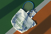 Tennis Totebag Mockup, a Product Mockup by graphicook (Thumbnail 2 of 4)