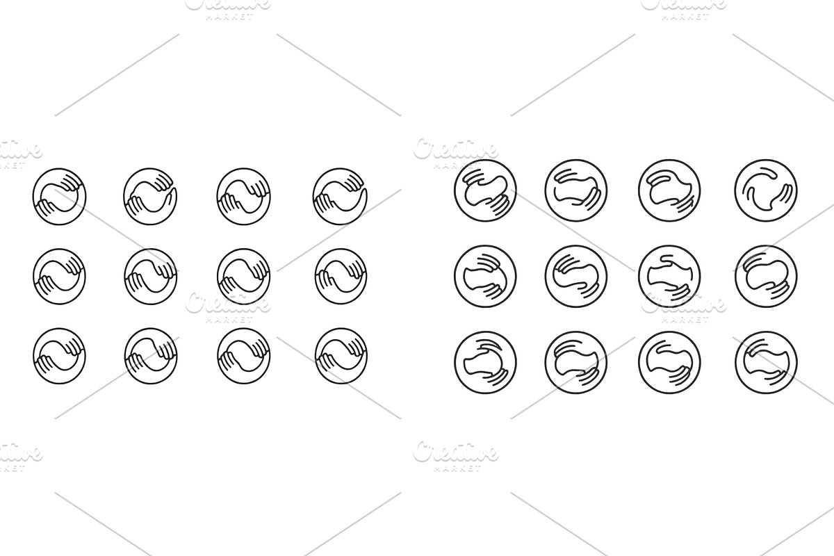 Hands joining together in a pattern, an Illustration by ZinetroN