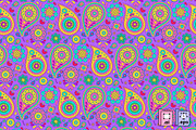 Seamless Purple-pink Paisley Pattern, a Pattern Graphic by MISS CHATZ (Thumbnail 2 of 3)
