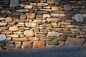Stacked Stone Wall, a Background Photo by THP Creative