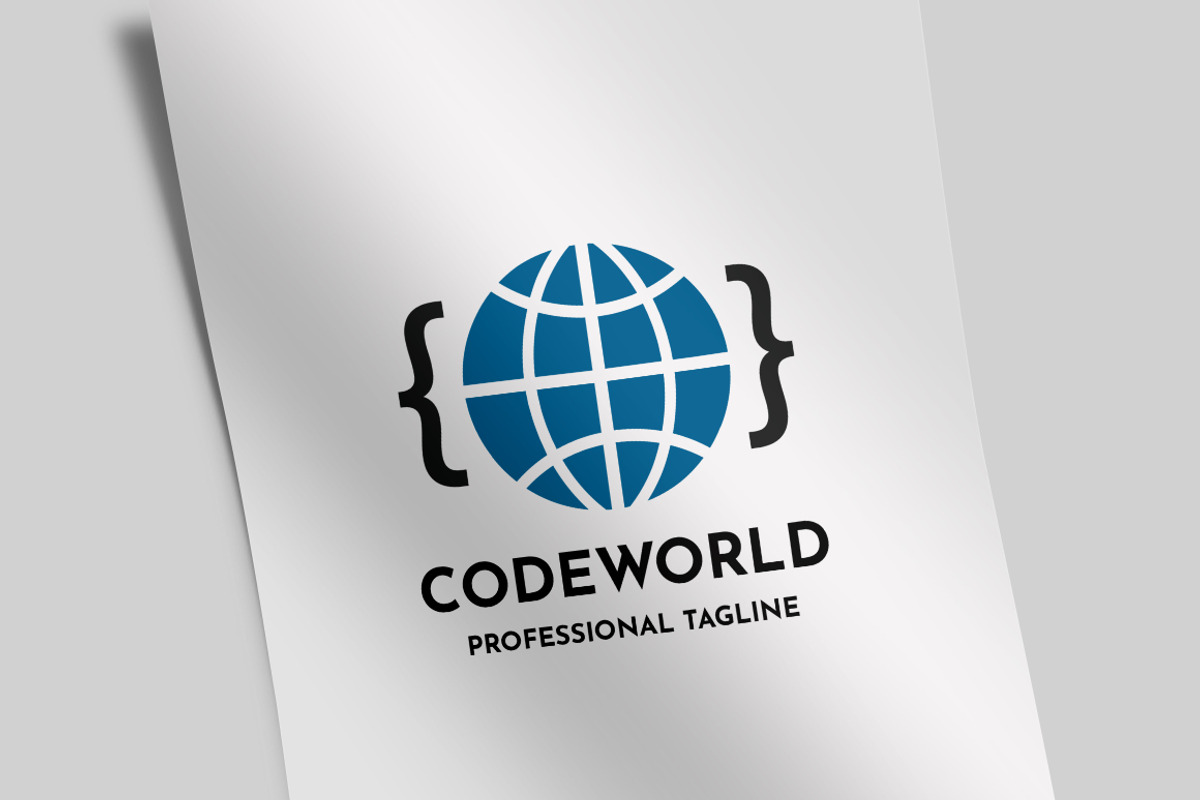 Code World Logo, a Branding & Logo Template by Design_Planet | Creative ...