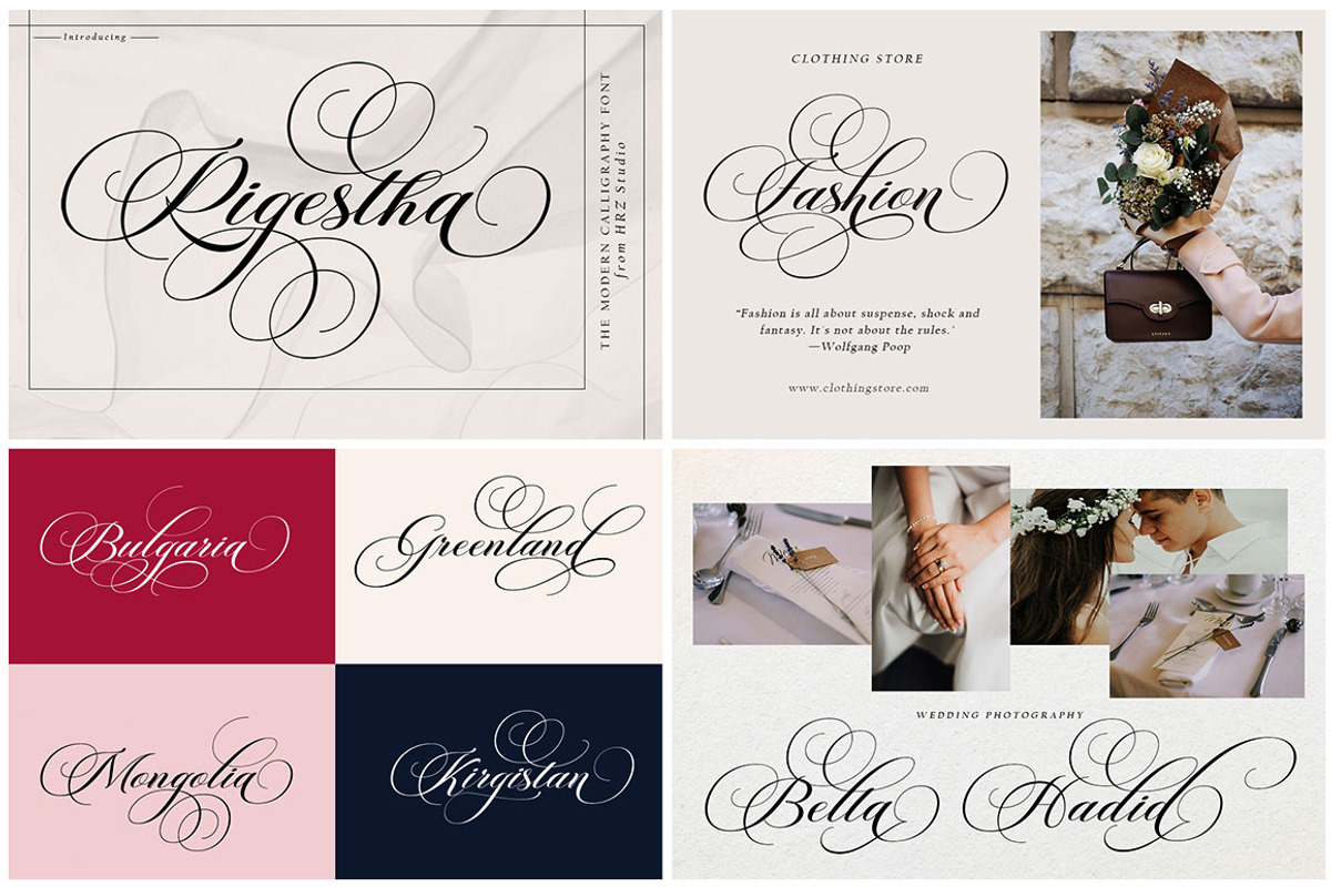 The Modern Calligraphy Font Bundle, a Script Font by Has_rizal (Photo 11 of 28)