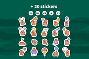 Cute Capybara with Balloons, an Animal Illustration by Palau (Thumbnail 12 of 12)