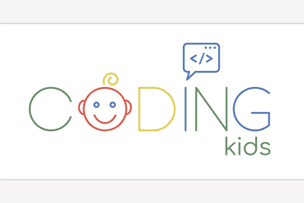 Children coding school branding idea, a Person Illustration by Anna's Shop