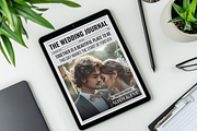 Newspaper Wedding Invitation, an Invitation Template by ZoloDesignHub (Thumbnail 6 of 10)