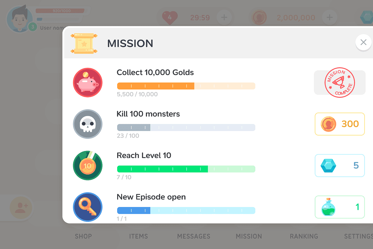 GUI - Mono Round, an UI Kit Template by LAYERLAB (Photo 15 of 32)