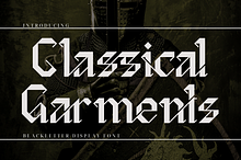 Classical Garments Font