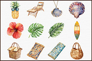 Boho Clipart Summer Fashion Coastal, an Illustration by Sublimation Artist (Thumbnail 3 of 6)