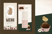 Cute vintage easter clipart set, an Illustration by Estudio 812 (Thumbnail 5 of 7)