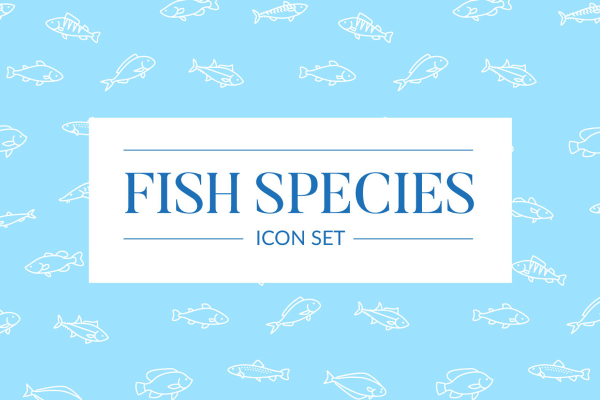 Fish Icon Set, an Icon by Anchors_and_Curves (Photo 1 of 4)